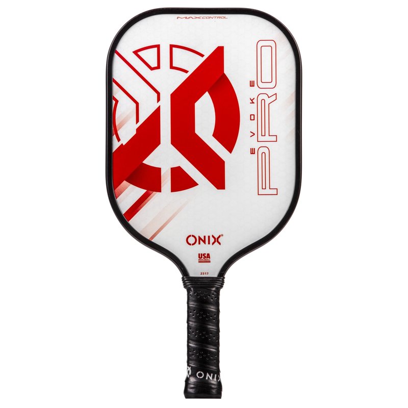 Onix Evoke Pro Pickleball Paddle - Red Variation | Composite Face, Polypropylene Core