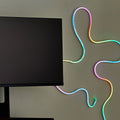 RGBIC LED Neon Flex Rope Light - 6.6 ft, USB Powered, Sound Reactive, Remote Included