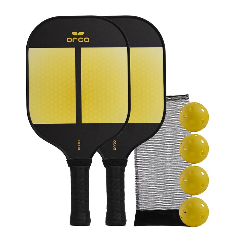 Variation 2: ORCA Amity Pickleball Paddle Deluxe Combo Set—2 Paddles, 4 Balls, Storage Bag, USAPA