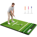 ORFELD 6 x 4 ft Dual-Turf Golf Hitting Mat with EVA Base & 10 Hitting Positions - Indoor/Outdoor