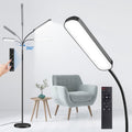 LED Floor Lamp with Remote and Touch Control, Dimmable Brightness, 4 Color Temperatures, Adjustable Gooseneck for Living Room Bedroom Office