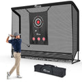 10x7.5ft Golf Practice Net with Target Cloth and Ball Return System