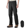 Off Road Ventures Mens Waterproof Rain Pants Windbreaker | 5000mm TPU Hiking Travel, Black 34x30