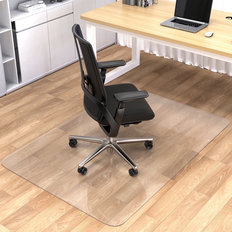 Heavy Duty Clear Chair Mat for Hardwood and Tile Floors - Office Desk Floor Protector 36x48