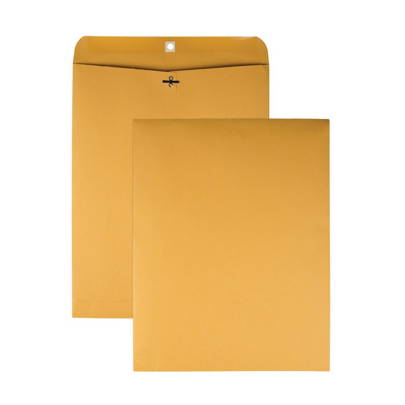 Clasp Envelopes 12x15.5 Inches Brown Box of 100 Office Supplies