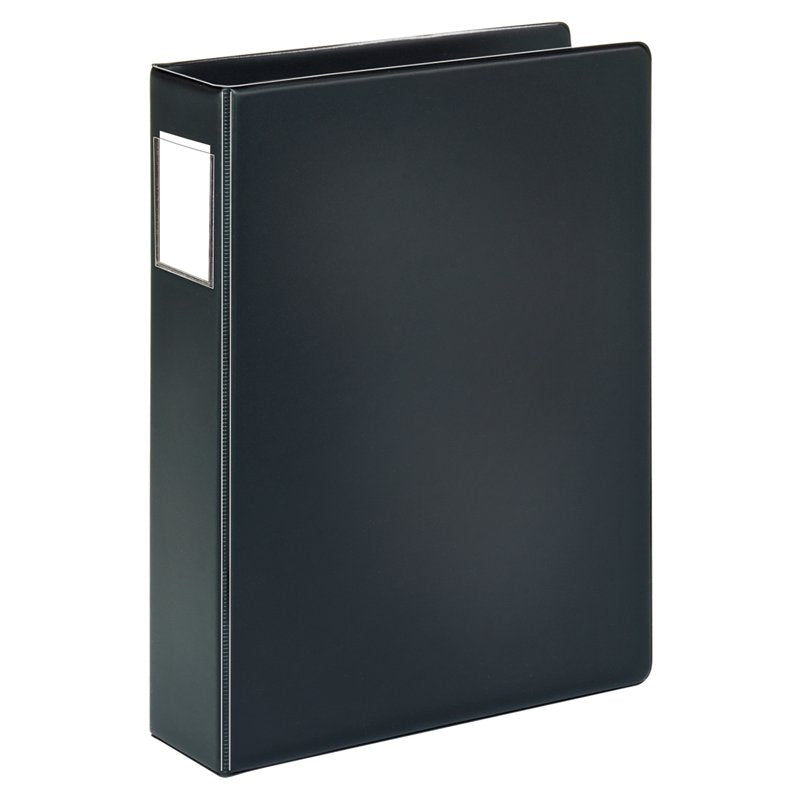 Legal-Size Reference Binder with 2-Inch Rings - Durable Recycled Vinyl, Black