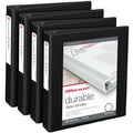 3-Ring View Binder 1.5 Inch Capacity - Pack of 4, Black
