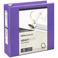 Heavy-Duty D-Ring View Binder - 3 Inch Rings, 650 Sheets, Purple