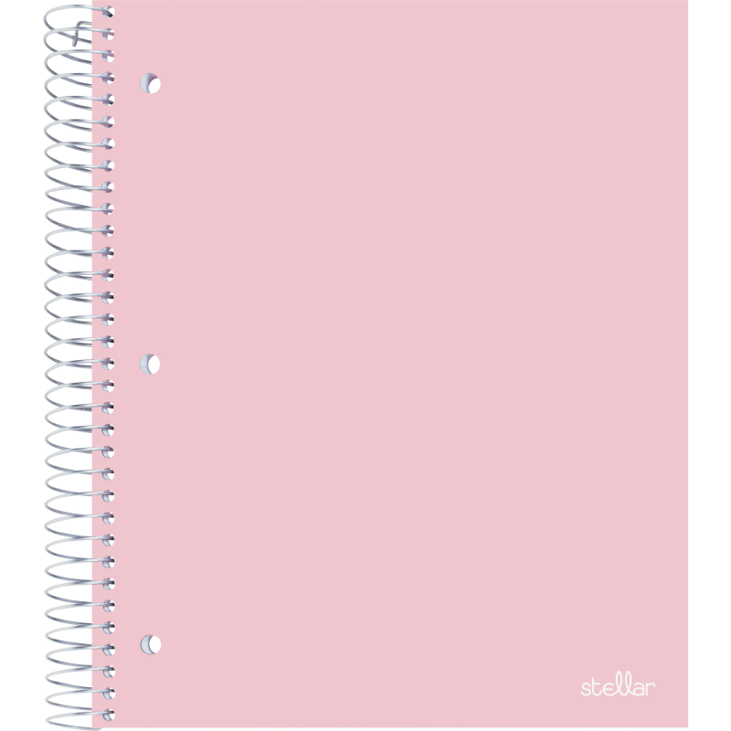 Poly Cover College Ruled Notebook - 8.5 x 11 Inch, 5 Subject, 200 Sheets