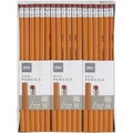 Office Depot HB No. 2 Wooden Pencils Set of 72 - Yellow, Hex Shaped, Eraser Topper