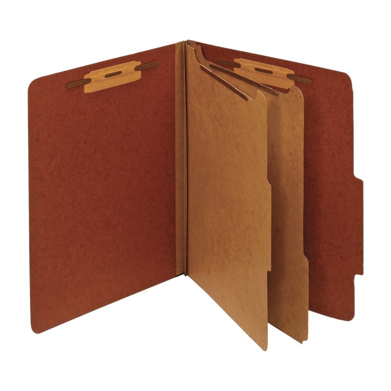 Letter Size File Folders with Dividers - 2 1/2-Inch Expansion, Pack of 5