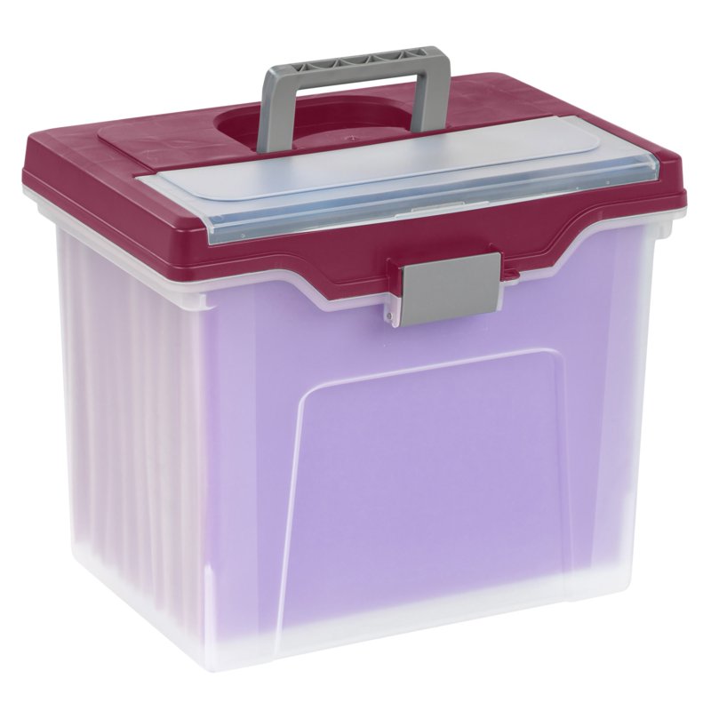 Lockable File Cabinets with Organizer Lid - Office Depot Polypropylene Storage Box