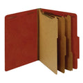 Letter Size Pressboard Classification Folders with Fasteners - Recycled, Pack of 10