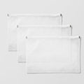 Clear Zipper Envelopes for Checks - Pack of 3 Office Supplies
