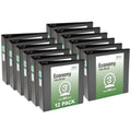 3-Inch Ring Binders for Office & School, 12-Pack, Black, 460 Sheets Capacity