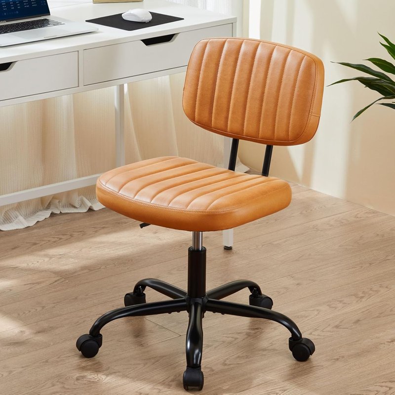 Office Task Chair with Wheels Armless Swivel Desk Chair for Home and Office