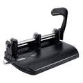 Adjustable 2/3-Hole Punch, 32 Sheet Capacity, Ergonomic Paper Punch with Guide & Chip Tray