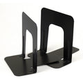 Steel Bookends 5-inch Modern Black Bookends for Shelves & Desks - 1 Pair