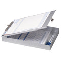 Aluminum Clipboard with Steel Clip and Storage Compartments, 8.5 x 12 inches