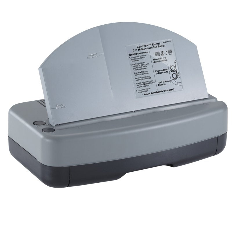 Electric Hole Puncher 2-3 Hole Adjustable Recycled Plastic Office Tool