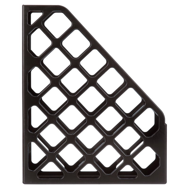 Recycled Magazine File Organizer Black - Office & Home Storage