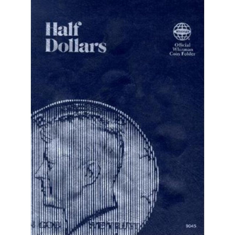Whitman Official Coin Folder for Half Dollars - Hardcover, Plain
