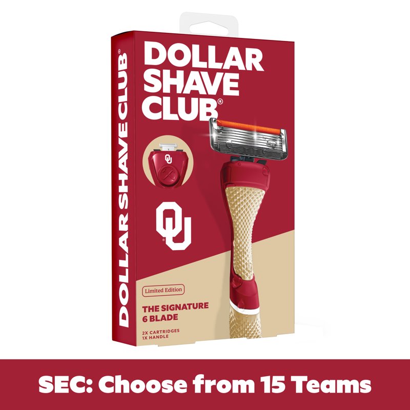 6-Blade Razor Starter Set with Limited-Edition Handle - Shaving Kit for Men