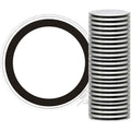25-Pack 39mm Black Coin Holders for Silver & Copper Rounds - Protective Acrylic Storage Cases