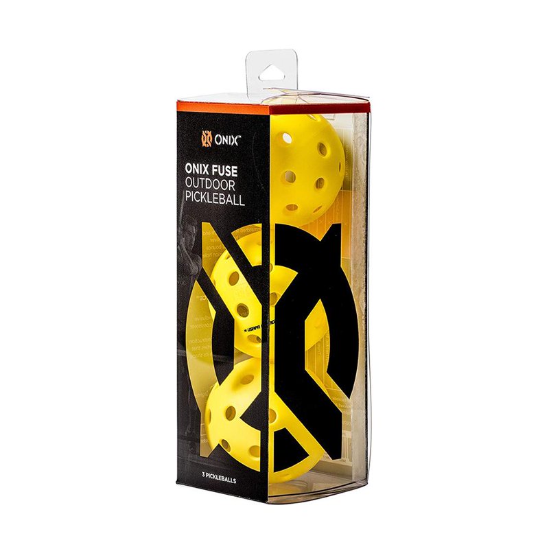 Onix Fuse G2 Pickleball Balls, 3 Pack – Variation: 3 Pack, Single