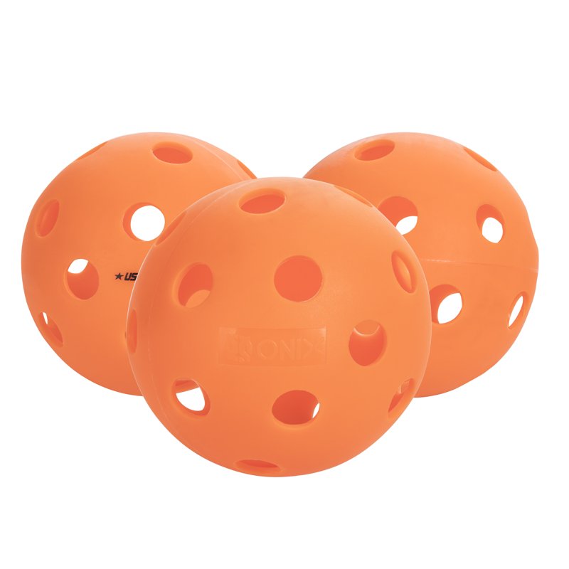 Onix Fuse Indoor Pickleball Balls, 3 Pack - Orange (Variation: 3)