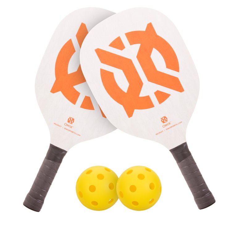 Onix Recruit Pickleball Starter Set – 2 Paddles & 2 Pickleballs for Beginners