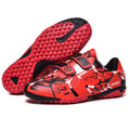 OnyxTrek Youth Turf TF Training Soccer Shoes - Red (1 Little Kid), Rubber Multi-Studs