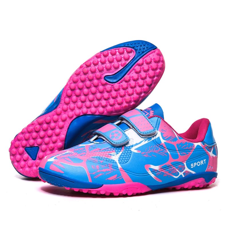 OnyxTrek Youth Turf Training Soccer Shoes (TF) Pink, 13 Little Kid — Multi-Stud Rubber Cleats