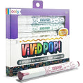 Water Based Paint Markers Set of 8 - Vibrant Metallic & Bright Colors for Art & Craft
