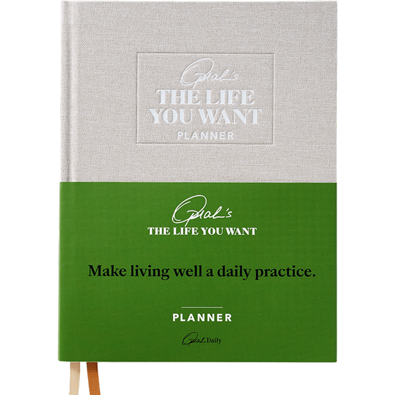 Oprah's Life You Want Planner - Weekly Intention Journal, Linen Cover