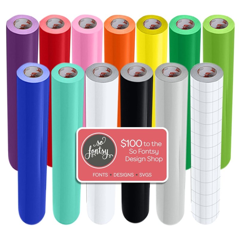 12 Pack Glossy Vinyl Rolls 24x6ft for Indoor & Outdoor Signage & Decoration