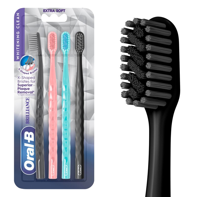 Manual Toothbrush for Whitening & Gentle Cleaning - Medium Bristles