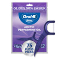 Dental Floss Picks with Arctic Peppermint Oil - 75 Counts