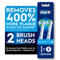 Electric Toothbrush Replacement Heads - 2 Count for Oral‑B PrecisionCleanX