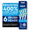 Oral-B Precision Clean X-Filament Replacement Toothbrush Heads - 6 Count