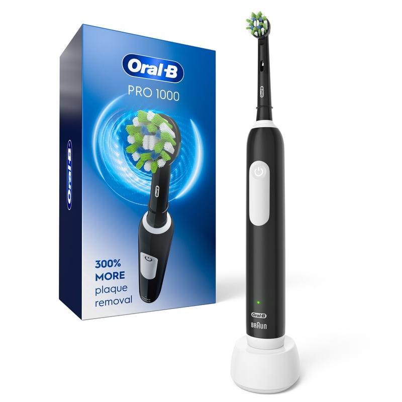 Electric Toothbrush with CrossAction Brush Head - Rechargeable, Clinically Proven Oral Care