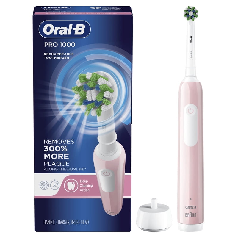 Rechargeable Electric Toothbrush for Adults and Kids - Pink
