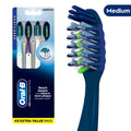 Manual Toothbrush Set - Deep Plaque Removal, Gentle Bristles, 4 Count
