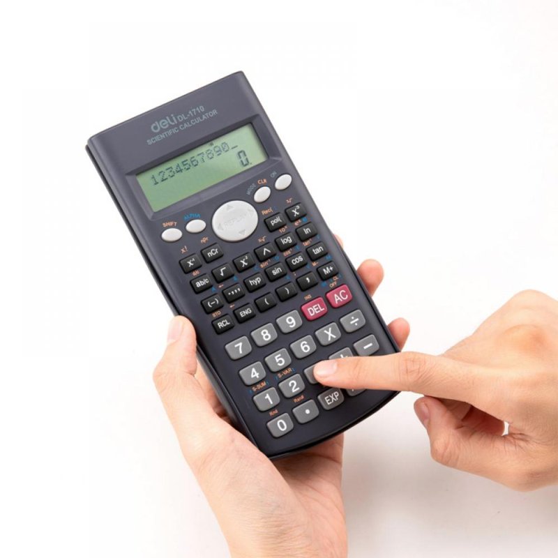 Scientific Graphing Calculator with Large LCD Display - Blue