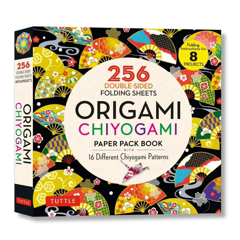 Origami Chiyogami Paper Pack Book with 256 Double-Sided Sheets & Instructions
