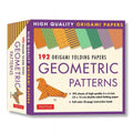 Origami Folding Paper Set - Geometric Patterns, 192 Sheets, Double-Sided, 6 Inch