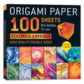 Colorful Crystals Origami Paper Pack - Double-Sided 100 Sheets 8.25"