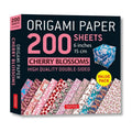 Origami Paper 200 Sheets Cherry Blossom Designs Double Sided 15cm
