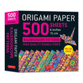 Origami Paper Pack 500 Sheets Kaleidoscope Patterns Double-Sided 15cm