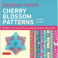 Origami Paper Cherry Blossom Prints - 48 Sheets, 6 3/4 Inch Squares, 8 Patterns, Instruction Included